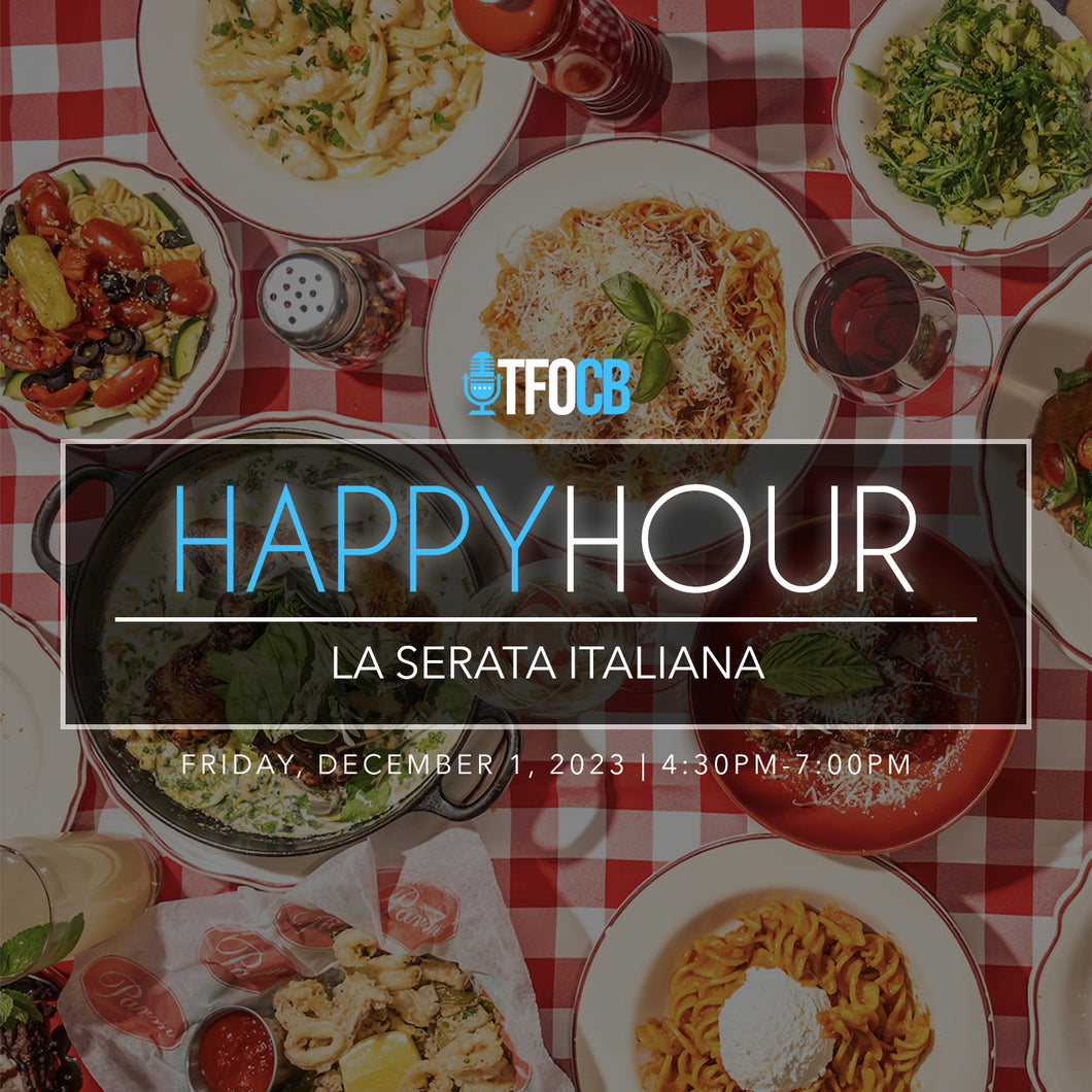 Happy Hour Sponsor | La Serata Italiana | December 1, 2023