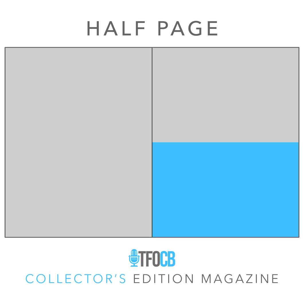 TFOCB Collector's Edition Magazine Vol 001 Sponsorship